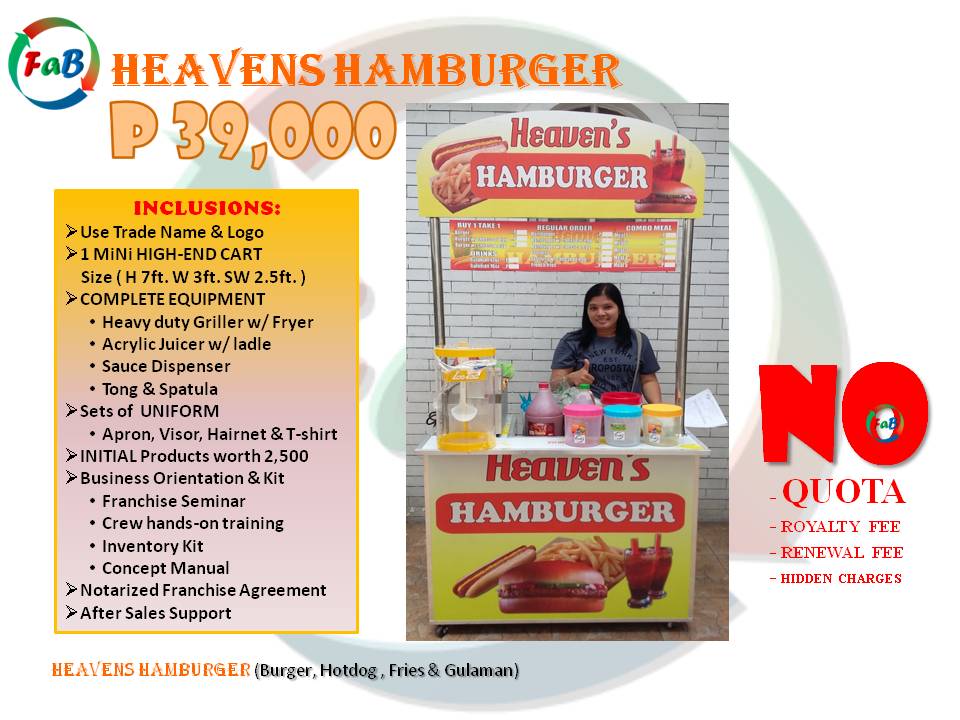 burger business plan sample in the philippines pdf